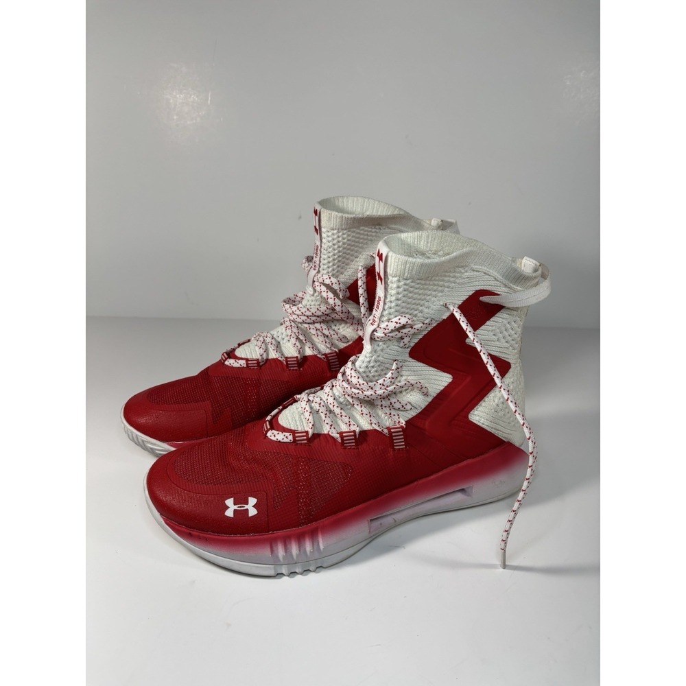 Under Armour Womens Highlight Ace 2.0 High Volleyball Shoes Red White Size 8